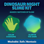 Elmer’s Glue Slime Kit Dinosaur Night Makes Color Changing and Glow in the Dark - Image 3