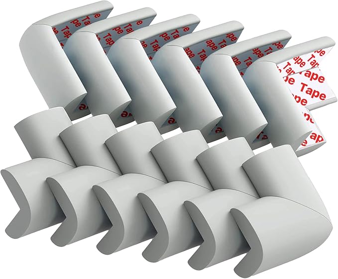 12 Pack Corner Protector Baby Proofing Corners and Edge Guards, Soft Safety by USfloatwishes