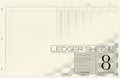 BookFactory Ledger Sheets/Large 8 Column Accounting Ledger Columnar Loose Leaf by BookFactory