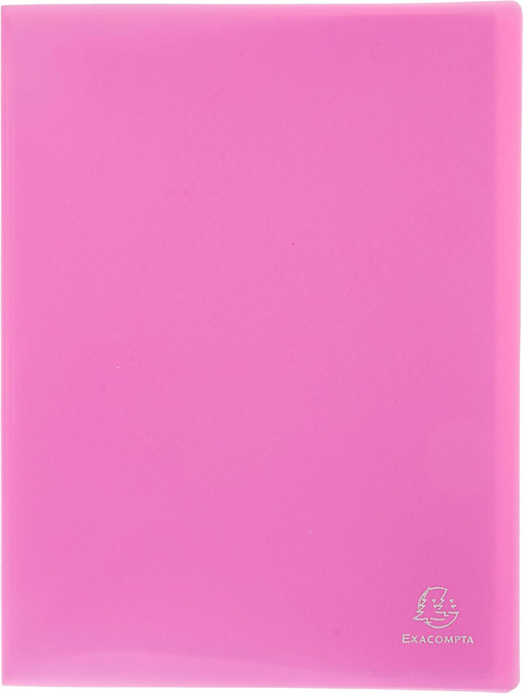 Exacompta - Ref 88227E - Semi-Rigid PP Display Book - Suitable for A4 Documents, Wipeable Cover, 500 Micron Polypropylene, 20 Pockets, 40 Viewing Pages - Pink Cover