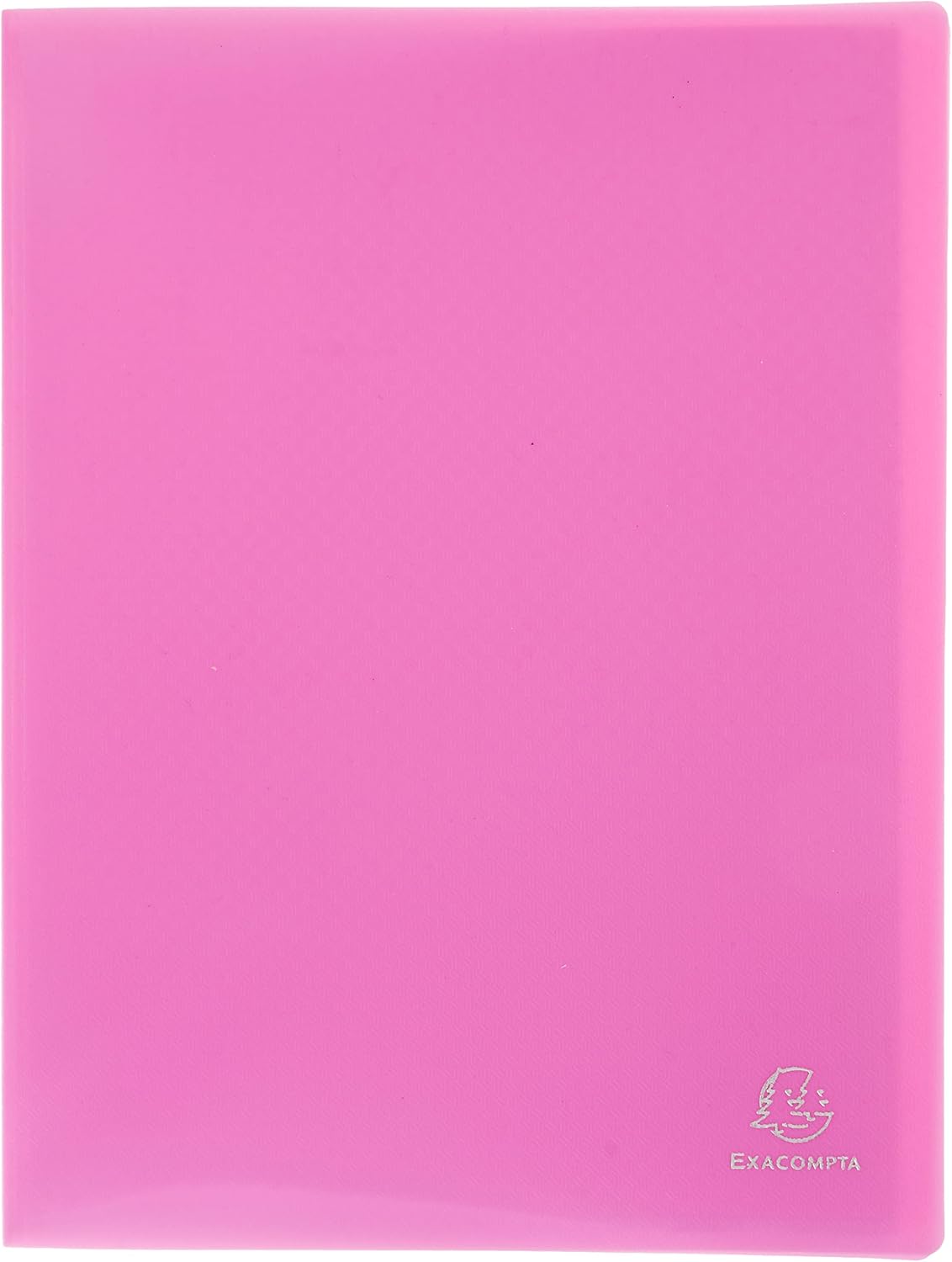 Exacompta - Ref 88227E - Semi-Rigid PP Display Book - Suitable for A4 Documents, Wipeable Cover, 500 Micron Polypropylene, 20 Pockets, 40 Viewing Pages - Pink Cover