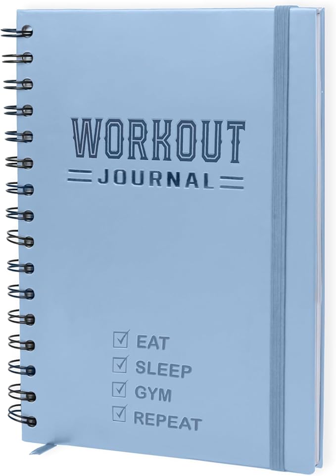 Nextnoid Hardcover Fitness Journal Workout Planner by Nextnoid