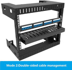 Jingchengmei 2 Pack of All Metal 1U Cable Management Horizontal Rack Mount - Image 3