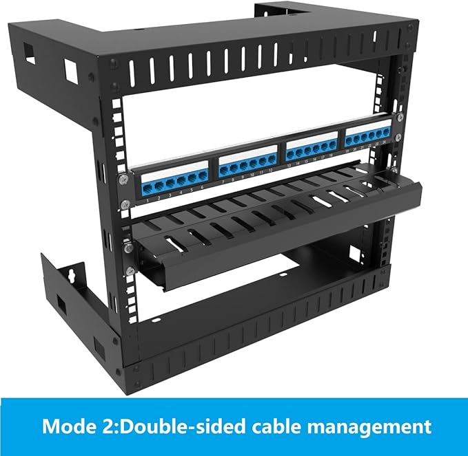 Jingchengmei 2 Pack of All Metal 1U Cable Management Horizontal Rack Mount - Image 3