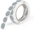 Perco Grey 1-Inch Round Circle Dot Sticker Labels by Perco