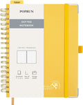 POPRUN Spiral Bullet Dotted Journal Notebook, 7-1/4" x 9-1/2" by POPRUN