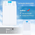 ValBox 6x9 Self Seal Security Catalog Envelopes 250 Count Small White Envelopes - Image 5