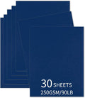 30 Sheets Navy Blue Cardstock 8.5'' x 11'', 250gsm/90lb Heavyweight Cover by Bazyrock