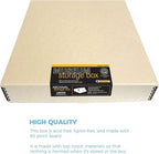 Lineco Museum Archival Storage Box, 17.75x22.75x3 in. Drop Front Design. - Image 4