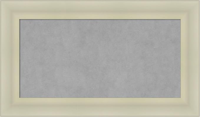 Amanti Art Silver Framed Magnetic Board 17x29 Small Vision Board by AmantiArt