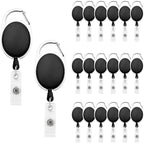 Fushing 20Pcs Retractable ID Badge Holders ID Badge Reels by Fushing