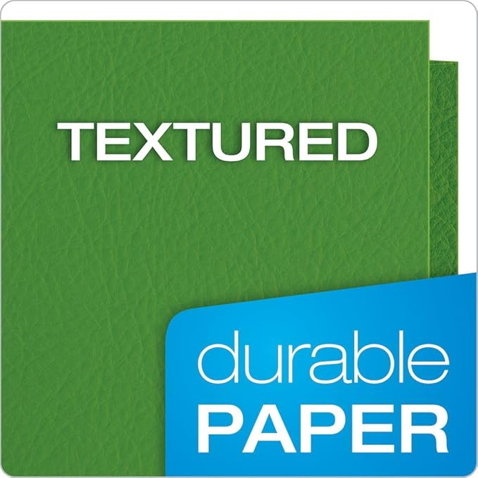 Oxford Twin-Pocket Folders, Textured Paper, Letter Size, Holds 100 Sheets - Image 4