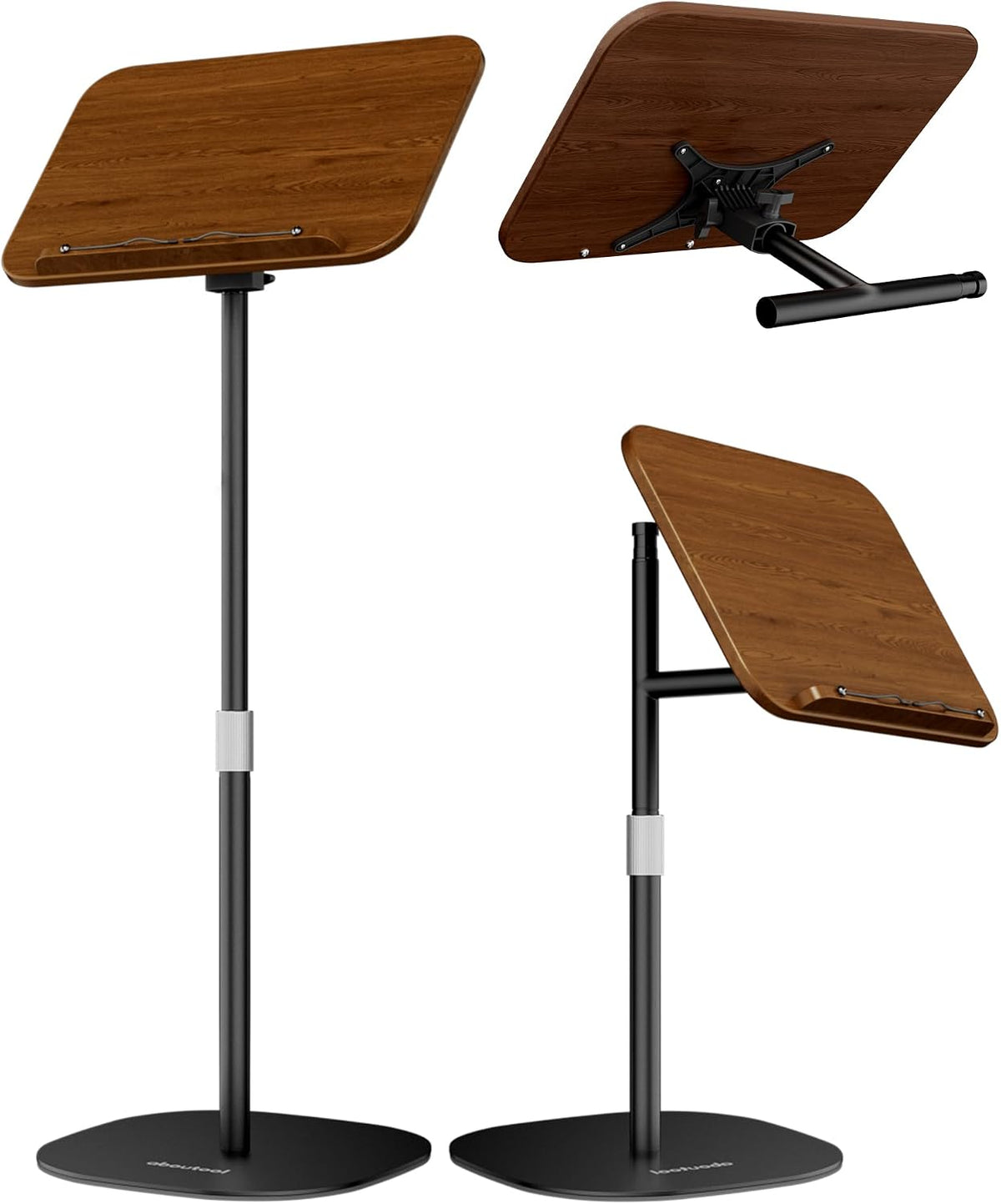 aboutool 2 in 1 Dual-use Floor Book Stand & Desktop Book Stand,Height Adj...