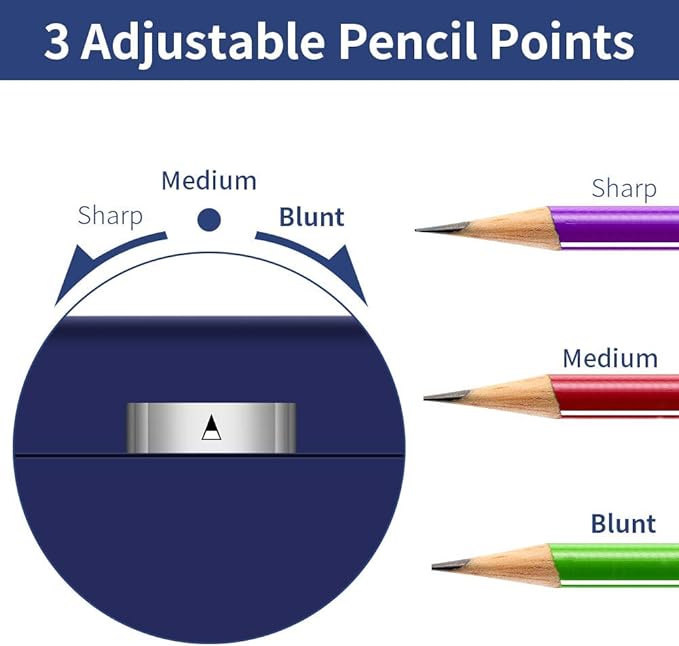 AFMAT Electric Pencil Sharpener Heavy Duty, Colored Pencil Sharpners - Image 5