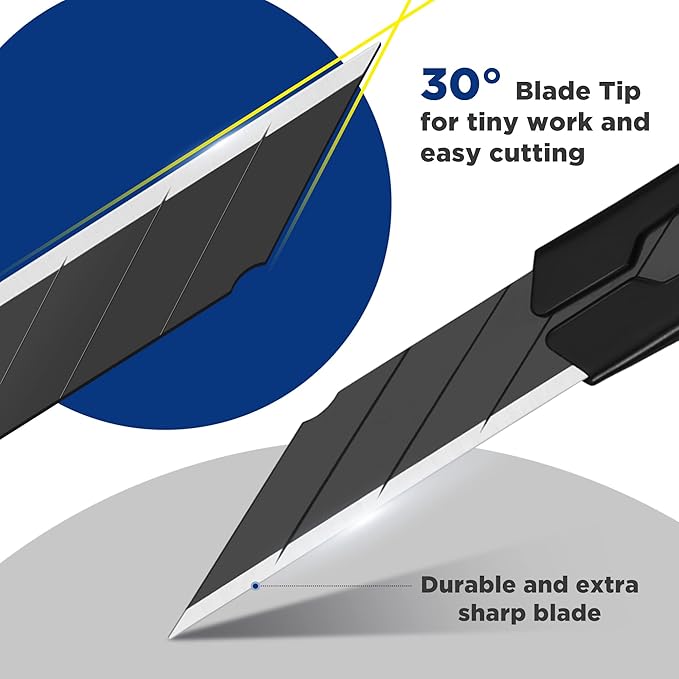 WORKPRO Premium Utility Knife Retractable Snap-off Blade, Heavy Duty Aluminum - Image 5