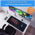 Gaming Mouse Pad, 31.5x15.7 inch Large Extended Computer Keyboard Mouse Mat - Image 6