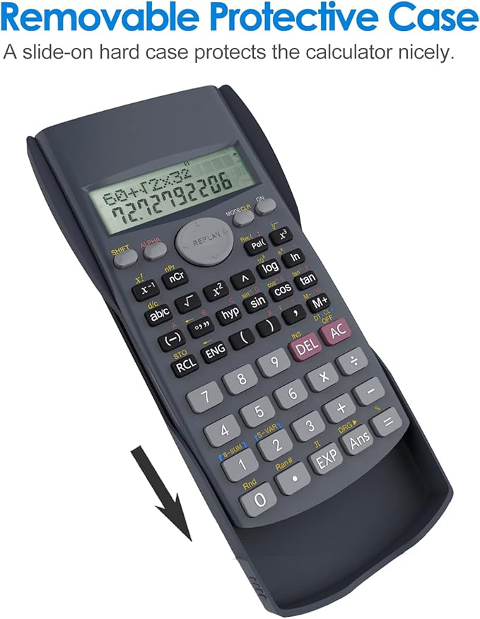 Helect 2-Line Engineering Scientific Calculator, Suitable - Image 5