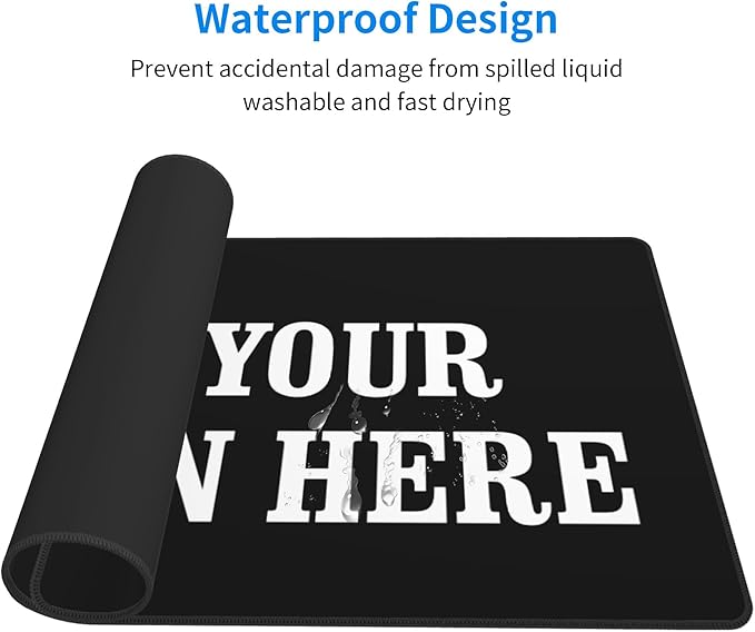 OHORTEB Custom Mouse Pad with Photo, Personalized Image Text Laptop Desk Mat - Image 3