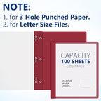 Feifeiya 48 Pack Plastic Report Covers - Image 3