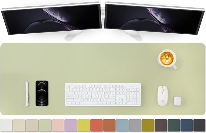 Large Desk Mat - 47.2"x 17" Non-Slip PU Desk Pad by HOMIEAZICOZI