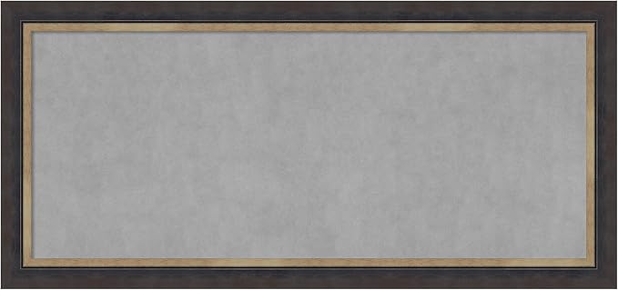 Amanti Art Black Framed Magnetic Board 25x53 Oversize Vision Board by AmantiArt