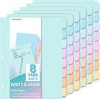 Forvencer 48Pcs/6Set Binder Dividers by Forvencer
