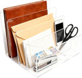 itechpanda Acrylic Mail Holder Clear File Sorter Desk Organizer Clean Desktop by itechpanda