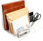 itechpanda Acrylic Mail Holder Clear File Sorter Desk Organizer Clean Desktop by itechpanda