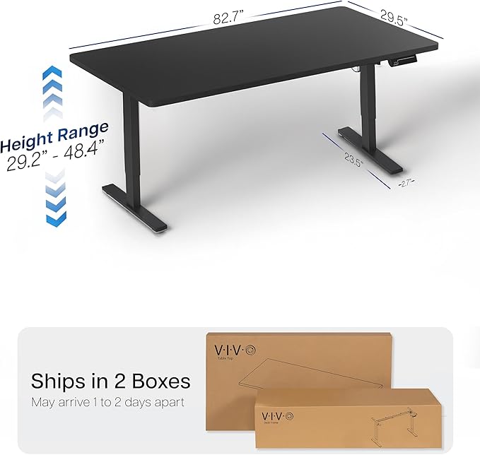 VIVO Large Electric 83 x 30 in Standing Desk, Memory Height Adjustment - Image 3
