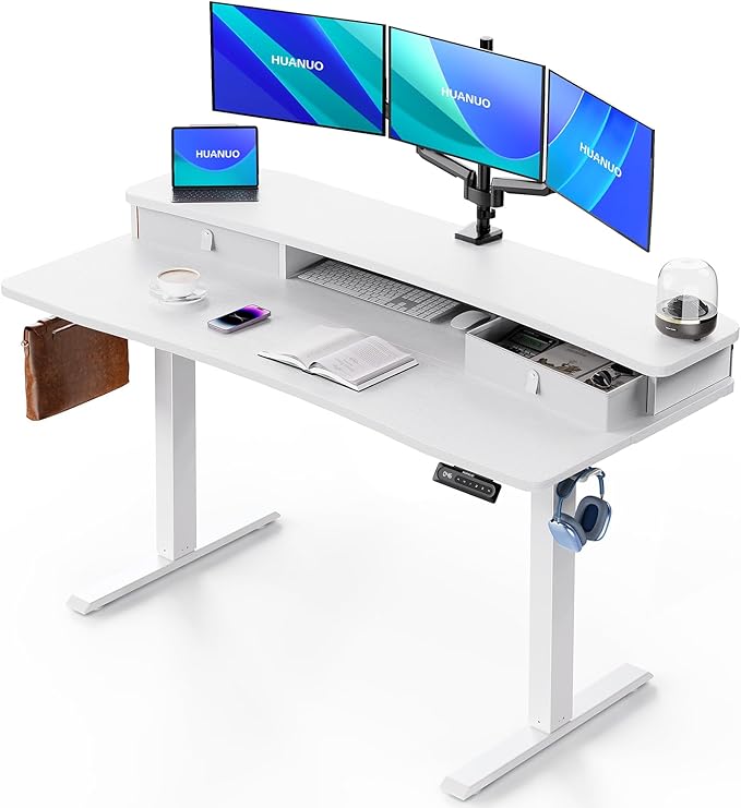 HUANUO 55″ x 26″ Electric Standing Desk by HUANUO