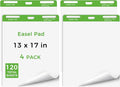 DINGIXOC Mini Easel Pads 13 x 17 Inch, 4 Pack Non-Stick Flip Chart Paper by Unknown