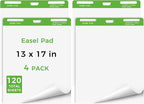 DINGIXOC Mini Easel Pads 13 x 17 Inch, 4 Pack Non-Stick Flip Chart Paper by Unknown