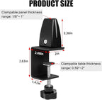 6-Pack Sneeze Guard Clamps for 1/8" to 1" Thick Panels, Adjustable Desk - Image 2