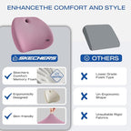 Skechers Lumbar Support Pillow for Office Chair, Memory Foam Lumbar Pillow - Image 5