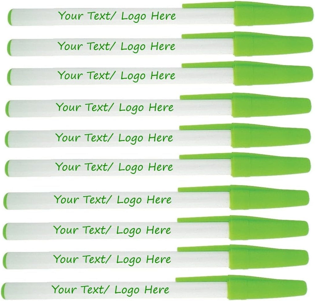 Personalized Stick Pens With your Custom Logo or Text-500 Pack Bulk-for