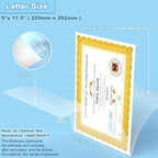 Laminating Sheets 9 x 11.5, 5 Mil Laminating Pouches 100 PCS Clear Thermal - Image 2