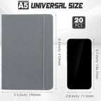 Honoson 20 Pack Lined Journal Notebooks A5 Hardcover Executive Notebook 5.5" x - Image 2