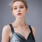 Compass Necklace for Women Men 925 Sterling Silver Pendant Urn Necklaces for - Image 9