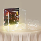 DIWNELEM Wedding Card Box with Lock&Light Large Letter Envelope Box Wedding by DIWNELEM