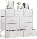 LUMTOK 10-Drawer Dresser, Fabric Storage Dressers Drawers by LUMTOK