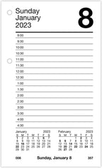 AT-A-GLANCE 2023 Daily Desk Calendar Refill, 3-1/2" x 6", Loose Leaf (E71750)