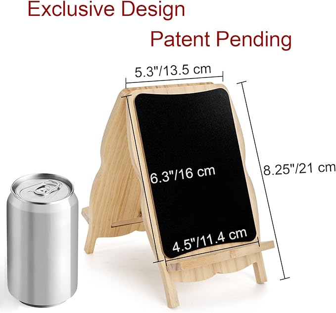 Tosnail 2 Pack Small Framed Tabletop Chalkboard Signs, 5 x 8 Inches - Image 2