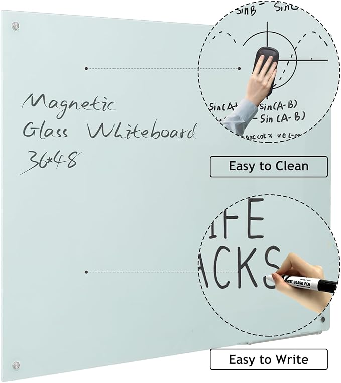 Magnetic Glass Dry Erase Board - Image 3