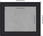 Amanti Art Black Framed Magnetic Board 21x25 Small Vision Board - Image 2