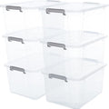 Citylife 6 Packs 44.4 QT Plastic Storage Bins by Unknown