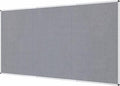 VIZ-PRO Large Fabric Bulletin Board/Foldable Notice Board Felt Gray, 96 X 48 by VIZ-PRO