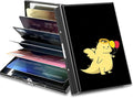 BWEGRHE Slim Credit Card Holder, Dinosaur RFID Blocking Metal Wallet by BWEGRHE