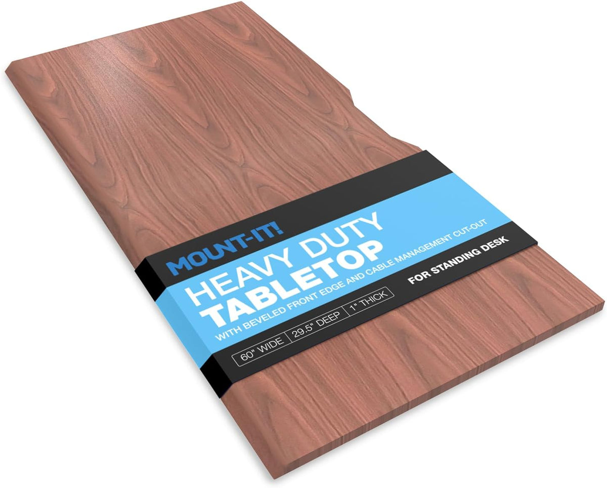 Mount-It! Premium Tabletop for Sit Stand Desktops (60" Wide, 29.5" ...