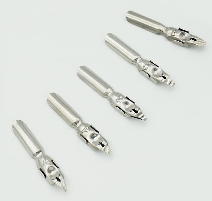 Plotube Calligraphy Pen Set – Includes Wooden Dip Pen, Antique Brass Holder - Image 9