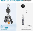 koorito 2 Pack Heavy Duty Retractable Badge Holder Key Reel - Image 4